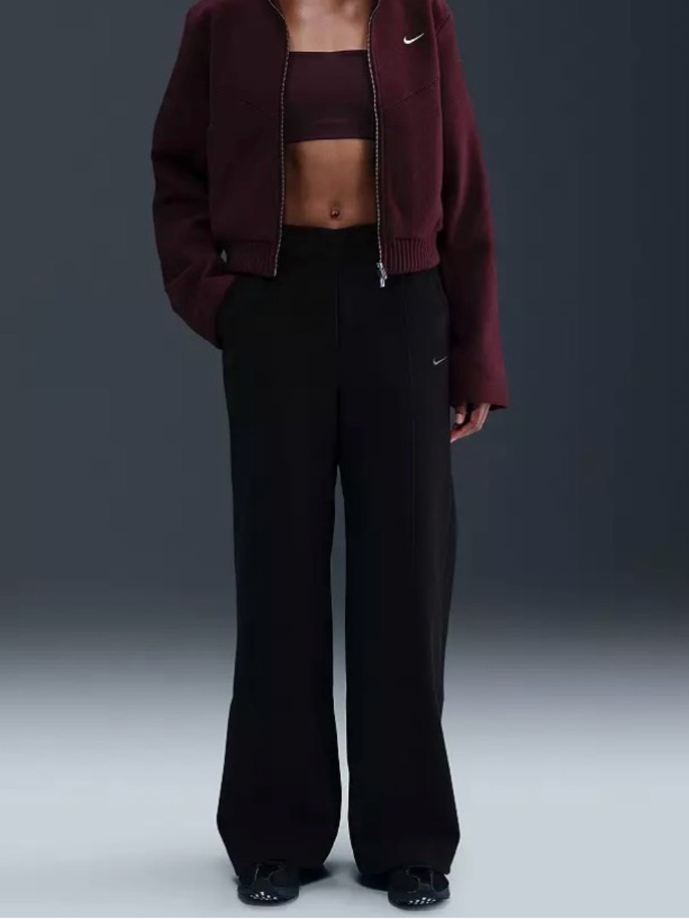 Nike NWT Women's Sportswear Tailored Trouser Pants Black M $145 Retail